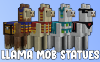 Llama Mob Statues