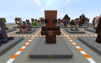 Villager statue