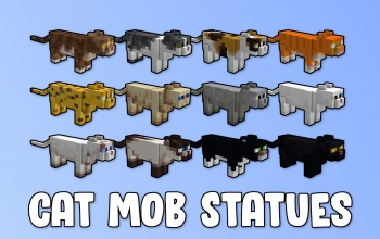 Cat Mob Statues