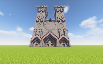 Large Medieval Gothic Cathedral