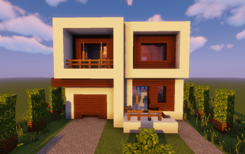 Small Modern House/ Pequeña Casa Moderna Minecraft Map