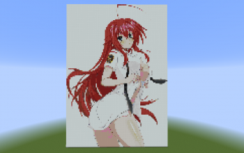 Rias Gremory pixel art