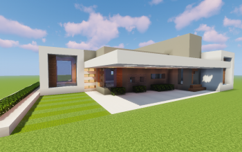 Small Modern House/ Pequeña Casa Moderna Minecraft Map