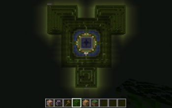 maze with central fountain