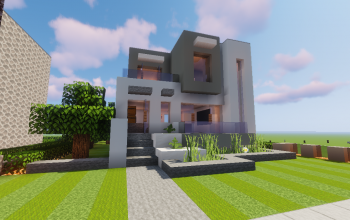 A real architect's building houses in Minecraft tutorial / Modern House #23  