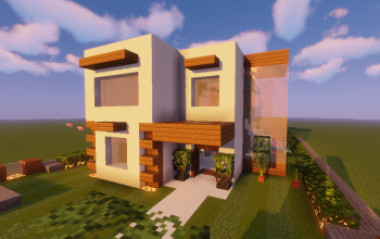 A real architect's building houses in Minecraft tutorial / Modern House #23  