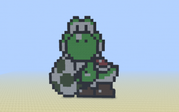 Yoshi 8-Bit Style [Looking at You with Egg]