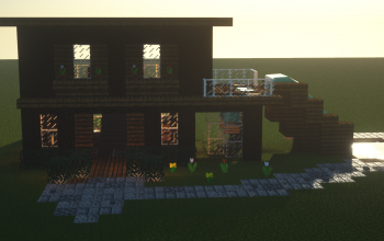 Modern wood house