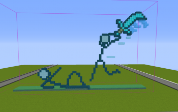 Stickman Fight Pixel Art