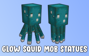 Glow Squid Mob Statues