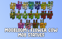 Moobloom & Flower Cow Mob Statues