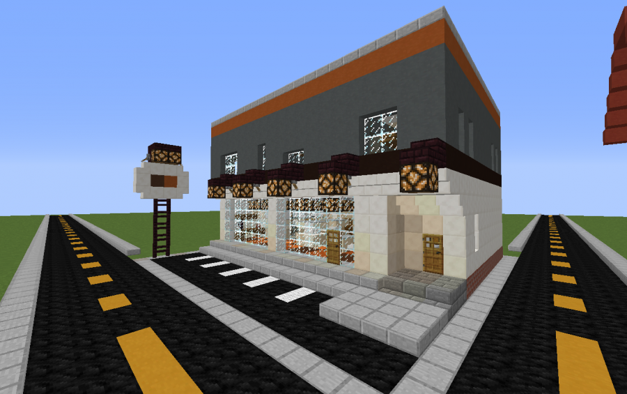 Lower-class Modern Convenience Store with Apartments 