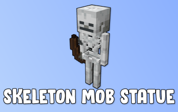 Skeleton Mob Statue