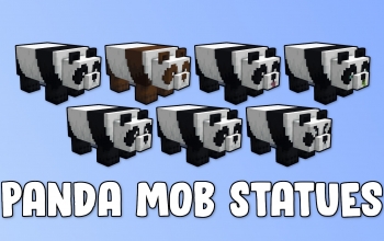 Panda Mob Statues