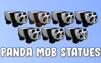 Panda Mob Statues