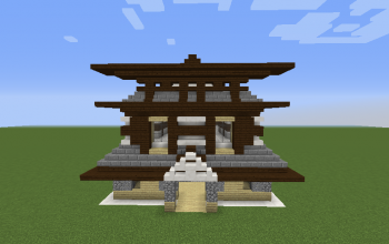 Small Chinese Pagoda - Blueprints for MineCraft Houses, Castles