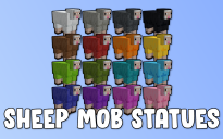 Sheep Mob Statues