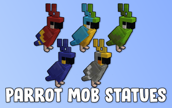 Parrot Mob Statues