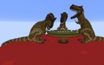 Dinosaur play poker
