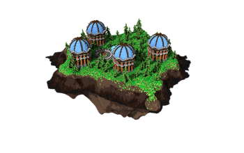 Free Skyblock Spawn Blue Domes