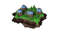 Free Skyblock Spawn Blue Domes