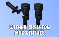 Wither Skeleton Mob Statues