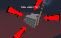 Easy Creeper Farm 4 Layers
