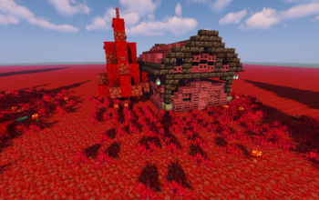 Nether Fantasy Hoglin Stable