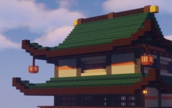 Small Chinese Pagoda - Blueprints for MineCraft Houses, Castles