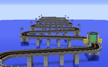 Highway Rollers map from Wii Party U