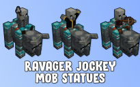 Ravager Jockey Mob Statues