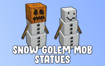 Snow Golem Mob Statues