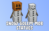 Snow Golem Mob Statues