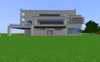 Modern White Concrete Mansion