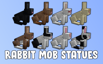 Rabbit Mob Statues