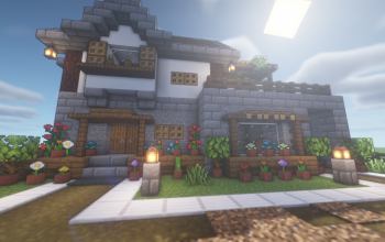 Minecraft Farm House Foxel