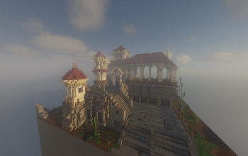 Baroque tropical city castle