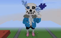 Sans Statue Build and Blue Soul