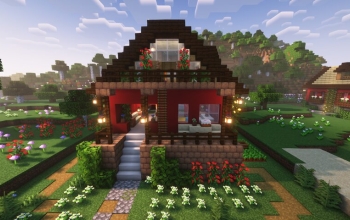 Minecraft Red House Survival