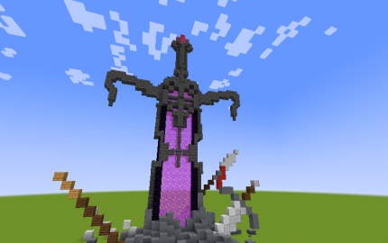 Minecraft Obsidian Swords by DBZ2010 on DeviantArt