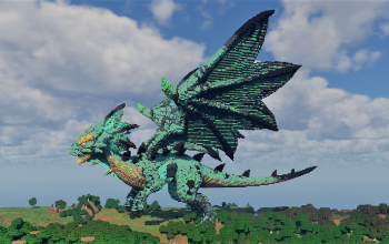 Green Dragon in Minecraft
