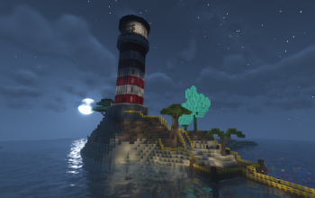 Lighthouse with working lights