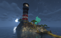Lighthouse with working lights
