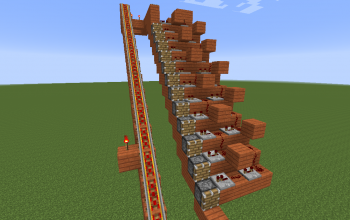 1.7 piston minecart escalator