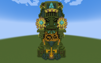 Green Aztec Statue