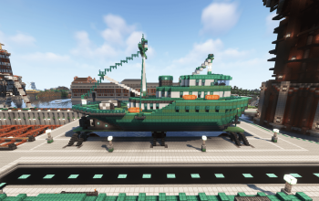 Copper-Green Fishingboat