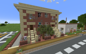New York Style Town Houses and Pool Minecrafty Town