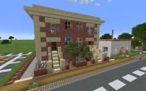 New York Style Town Houses and Pool Minecrafty Town