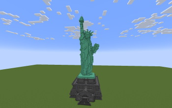 Statue of Liberty (Deepslate Base)