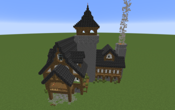 Minecraft Medieval Mansion Made By BigTonyMC With No Interior